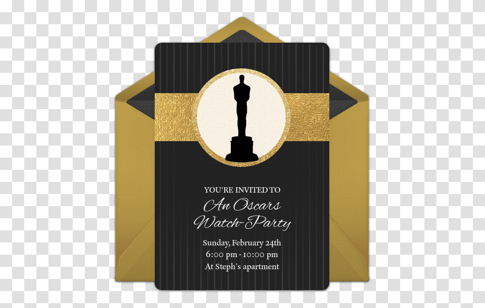 Free Oscars Invitations For The 2019 Academy Awards Invitation To The Oscars, Paper, Text, Advertisement, Poster Transparent Png