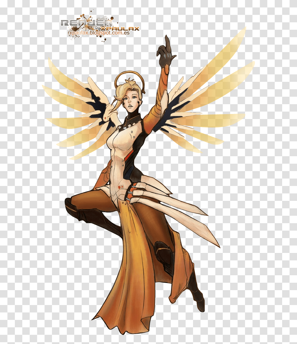 Free Overwatch Render Overwatch Mercy Render, Person, Human, Manga Transparent Png