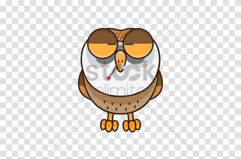 Free Owl Feeling Sick Vector Image, Animal, Bird, Outdoors, Leisure Activities Transparent Png