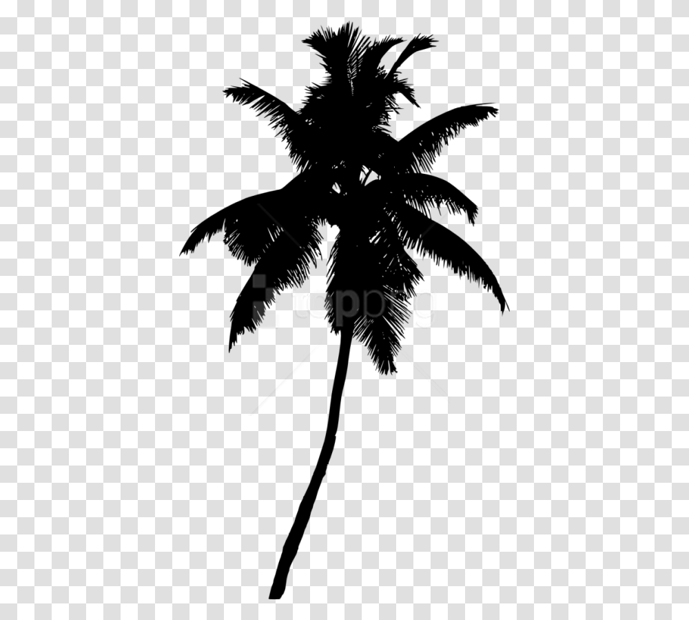 Free Palm Tree Silhouette Palma De Cera, Stencil, Bird, Animal Transparent Png