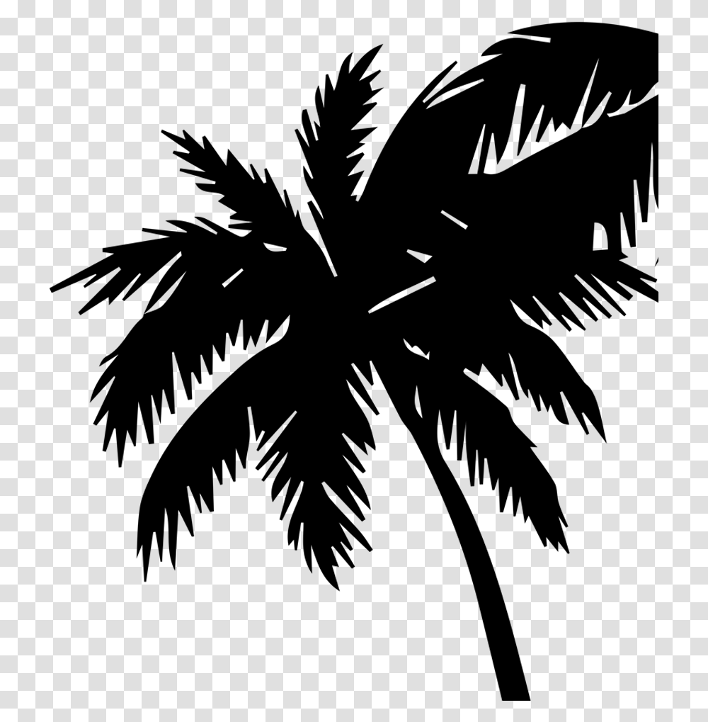 Free Palm Tree Silhouette, Logo, Trademark Transparent Png