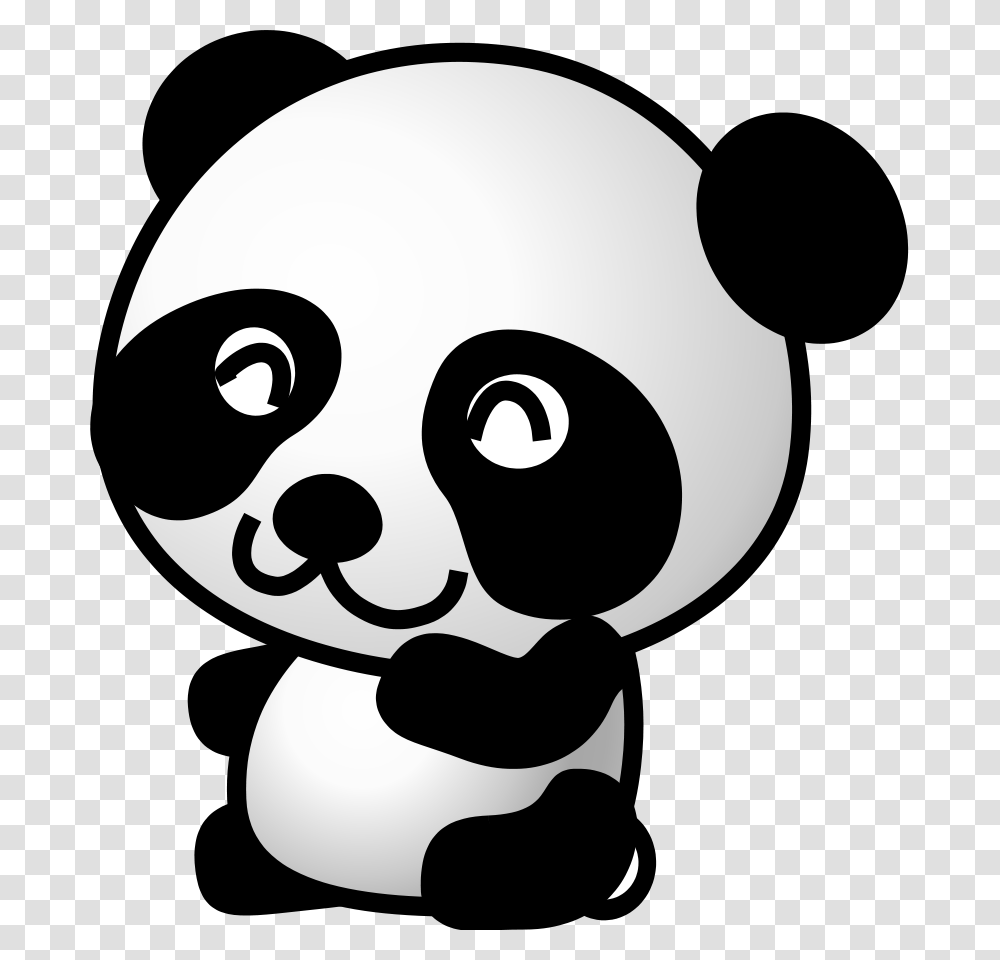 Free Panda, Stencil Transparent Png