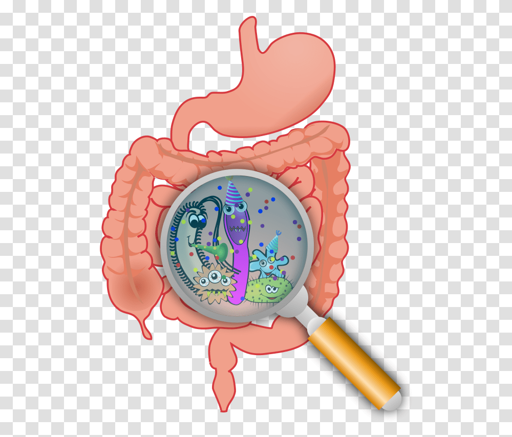 Free Party In The Bacteria In Intestine Cartoon, Birthday Cake, Dessert, Food, Toy Transparent Png