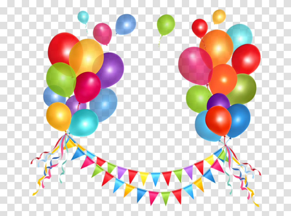 Free Party Streamer And Balloonspicture Birthday Party Balloons Transparent Png