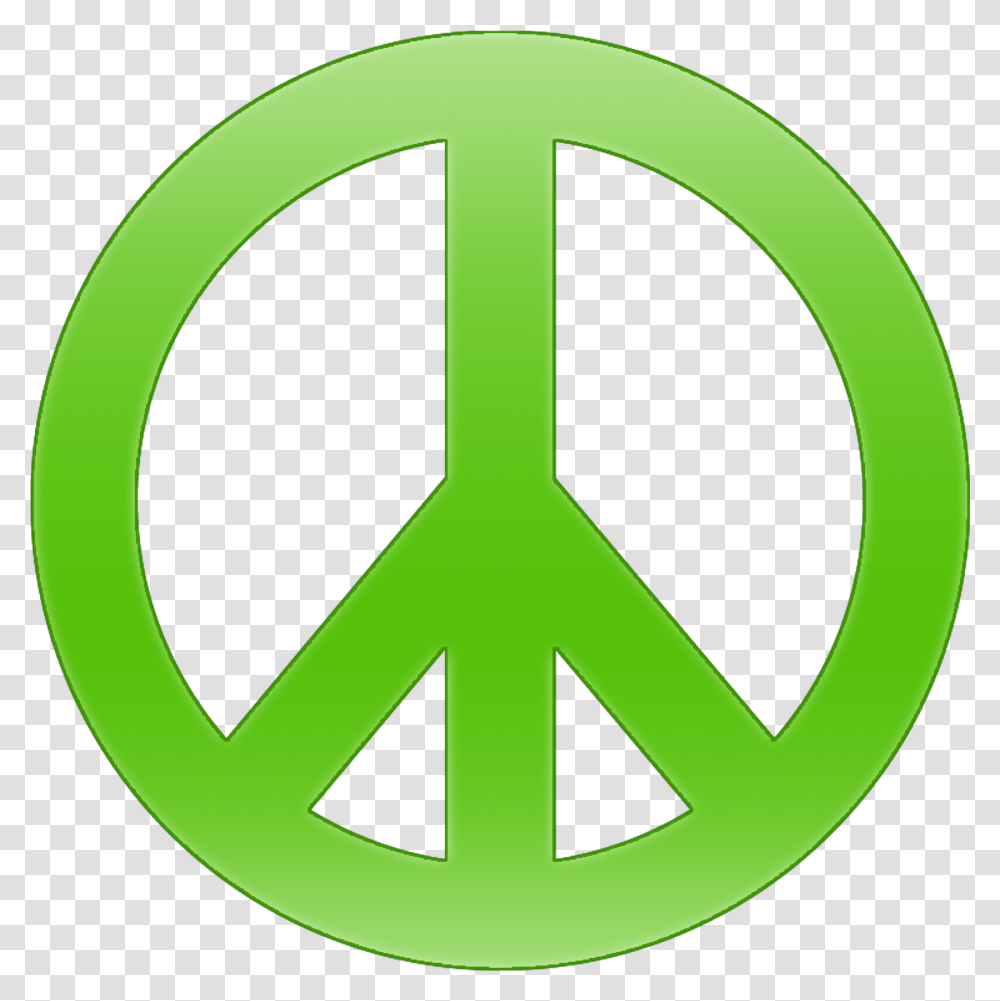 Free Peace Sign Background Green Peace Sign, Symbol, Logo, Trademark, Recycling Symbol Transparent Png