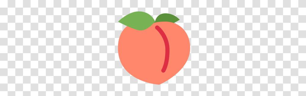 Free Peach Fruit Emoj Symbol Food Icon Download, Plant, Produce, Balloon, Apricot Transparent Png