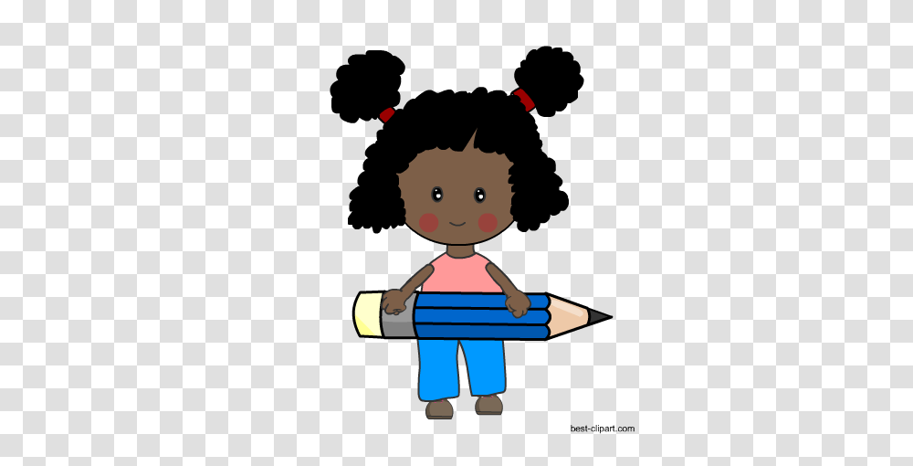 Free Pencil Clip Art, Reading, Toy, Photography, Girl Transparent Png