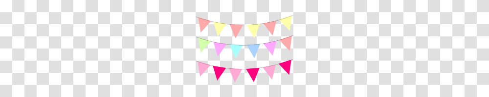 Free Pennant Clipart Bunting Banner Pastel Clip Art Pennant Border, Leisure Activities, Circus, Performer, Meal Transparent Png