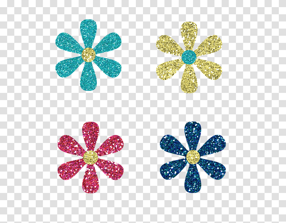 Free Photo Blue Flowers Glitter Colors Pink Scrapbook Yellow, Jewelry, Accessories, Accessory, Light Transparent Png