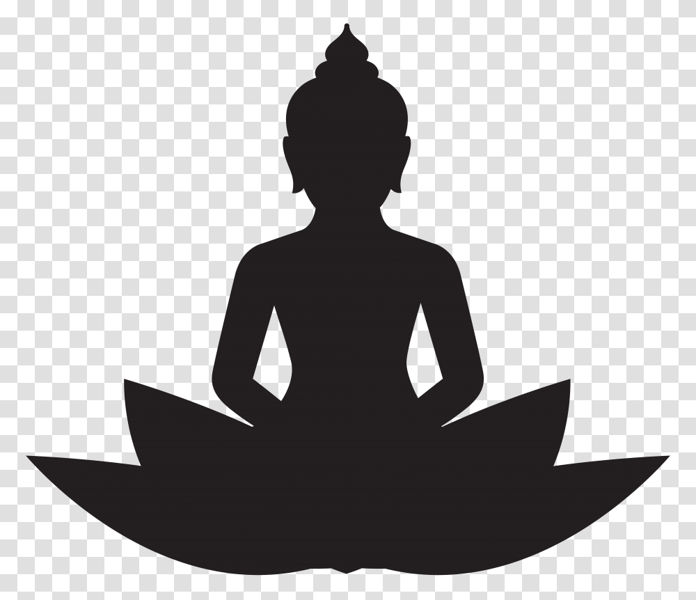 Free Photo Buddha Silhouette, Cross, Stencil Transparent Png