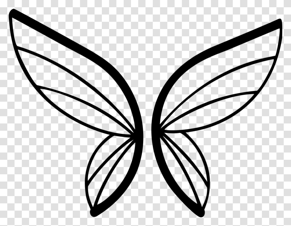 Free Photo Butterfly Wings Animal Silhouette Insect, Gray, World Of Warcraft Transparent Png