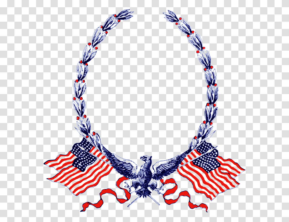 Free Photo Eagle American Flags Wreath American, Accessories, Accessory, Necklace, Jewelry Transparent Png