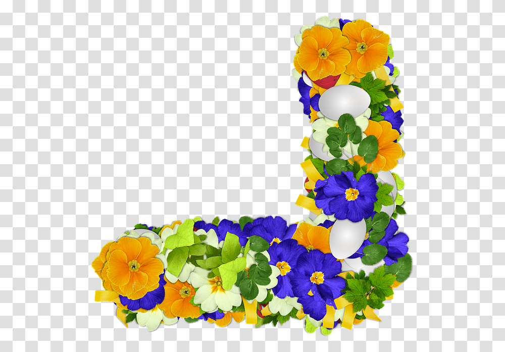 Free Photo Easter Corner Flowers Colors Egg Primroses, Geranium, Plant Transparent Png