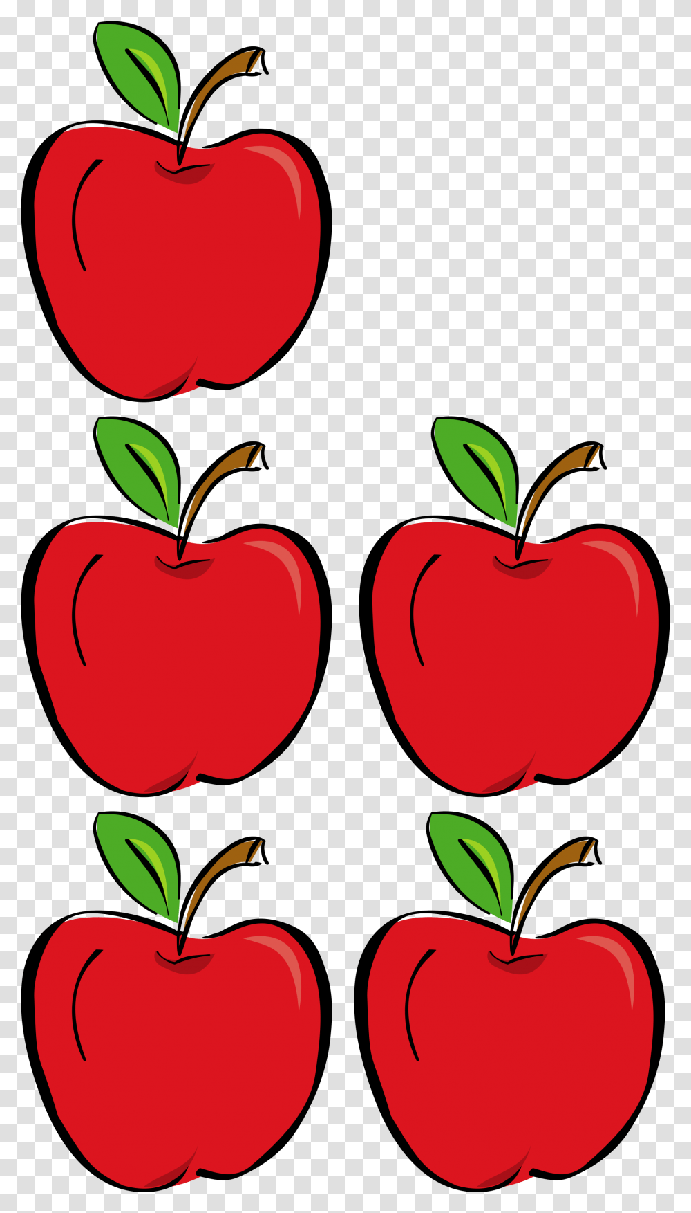 Free Photo Five Apples Apples Diet Five Free Download Conjuntos De 5 Elementos, Plant, Fruit, Food, Graphics Transparent Png
