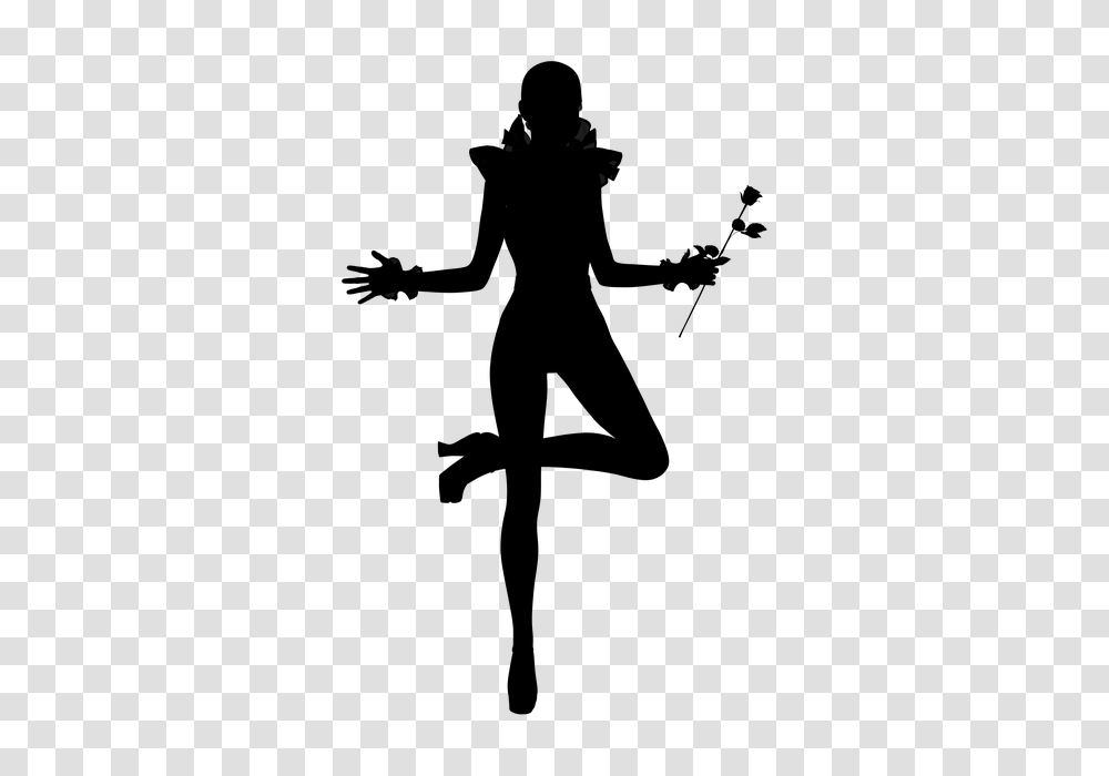 Free Photo Harlequin Signal Rose Woman Slim Dance Silhouette, Gray, World Of Warcraft Transparent Png