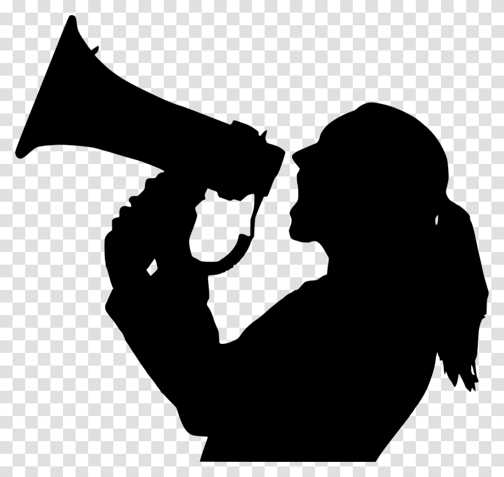 Free Photo Justice Scales Scale Balance Silhouette Woman Megaphone Silhouette, Gray, World Of Warcraft Transparent Png