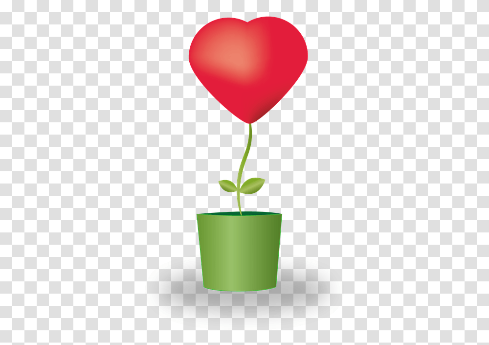 Free Photo Mother's Day Heart Love Flower Potted Plants Portable Network Graphics, Balloon, Lamp, Blossom, Petal Transparent Png