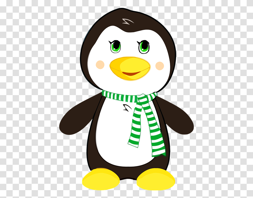 Free Photo Penguin Animal Bird Comic Cartoon Penguin Vector, Outdoors, Snowman, Winter, Nature Transparent Png