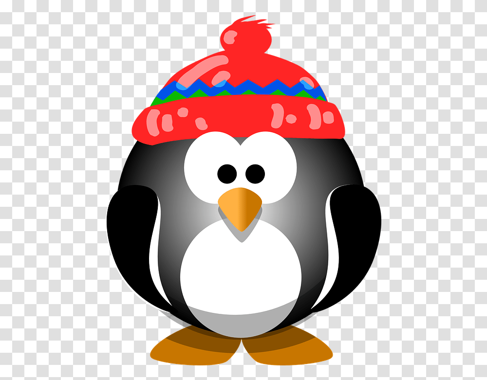 Free Photo Penguin Cute Hat Winter Animal Cold Bird Max Pixel Cartoon Penguin In A Santa Hat, Snowman, Outdoors, Nature Transparent Png