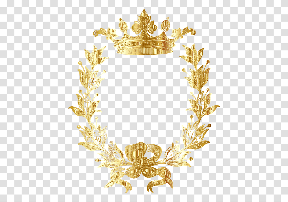 Free Photo Ribbon Victory Icon Placement Award Ceremony Corona De Laurel Con Corona, Chandelier, Lamp, Gold, Text Transparent Png