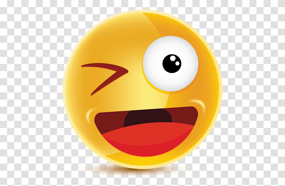 Free Photo Smiley Face Emoticon Happy Smile Emoji Cartoon Hd, Sphere, Food, Pac Man Transparent Png