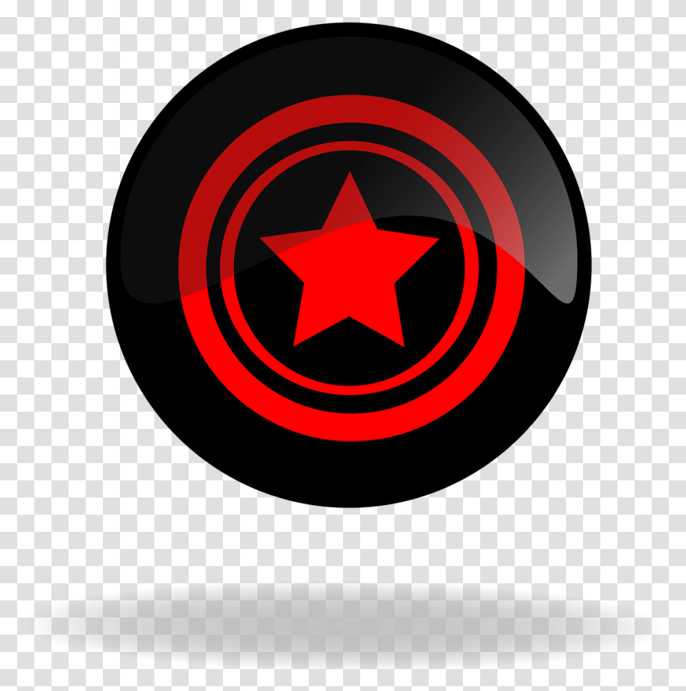 Free Photo Star Button Black Red Icon Dot, Symbol, Star Symbol Transparent Png