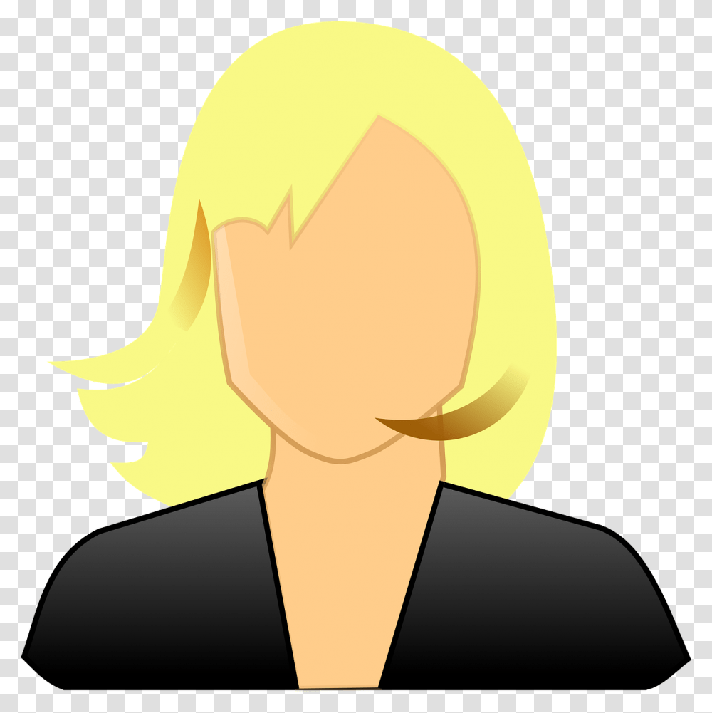 Free Photo User About Me Personal Icon Login Enter Person Avatar Female Blond, Neck, Ear, Head, Hair Transparent Png