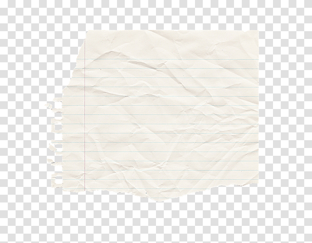 Free Photo Wrinkled Paper To Write Note Lines Signs, Rug, Paper Towel, Tissue Transparent Png