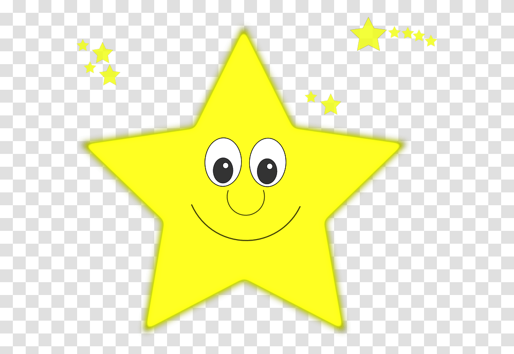 Free Photo Yellow Face Happy Star Smile Little Star, Star Symbol, Cross Transparent Png