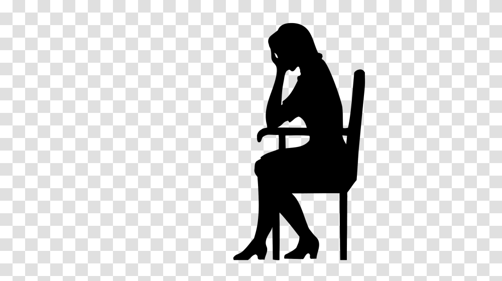 Free Photos Depressed Man Search Download, Sitting, Bow, Silhouette, Chair Transparent Png