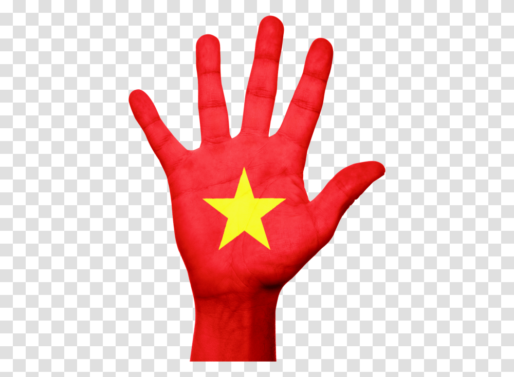 Free Photos Flag Of Vietnam Search Download, Hand, Star Symbol, Person, Human Transparent Png