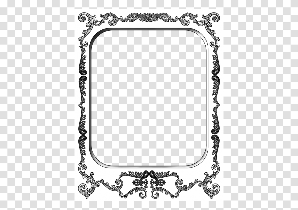 Free Photos Ornate Border Search Download, Stencil, Oval, Mirror Transparent Png