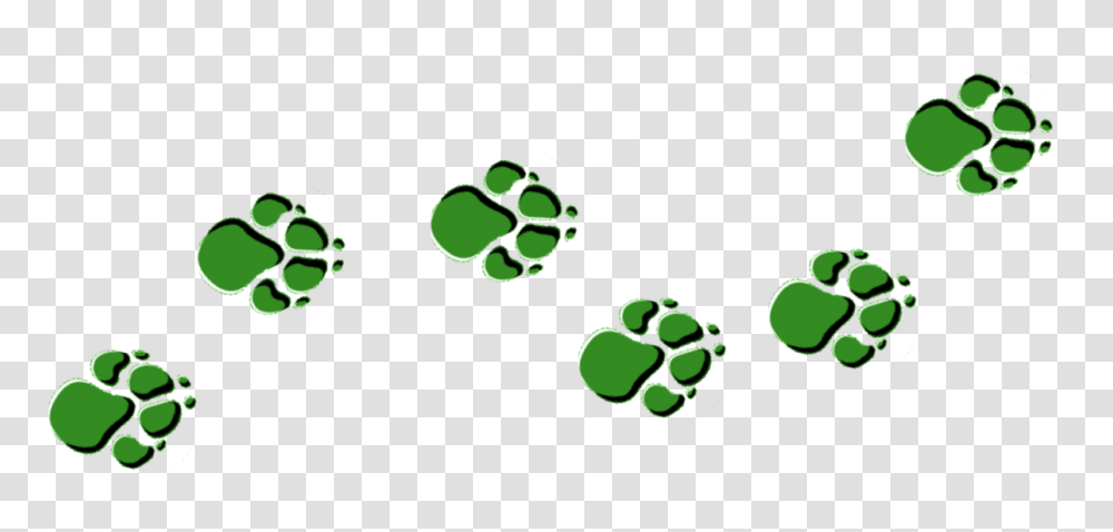 Free Picture Of Paw Prints, Green, Label Transparent Png