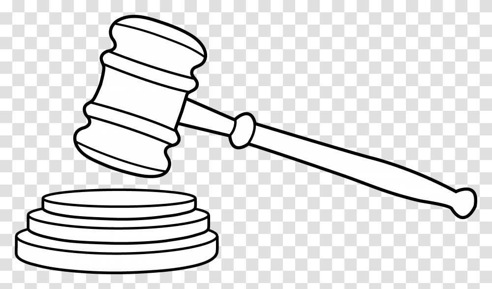 Free Picture Stock Gavel Files Gavel Clipart Black And White, Tool, Hammer, Mallet Transparent Png