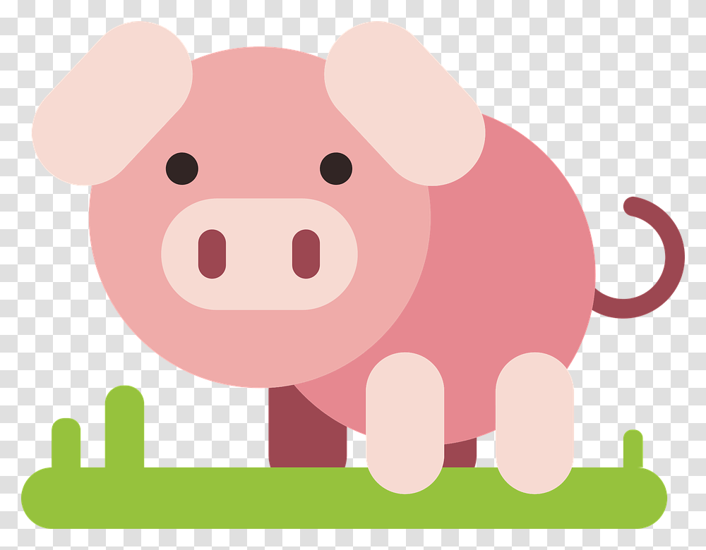 Free Pig & Animal Vectors Pixabay, Piggy Bank, Mammal Transparent Png