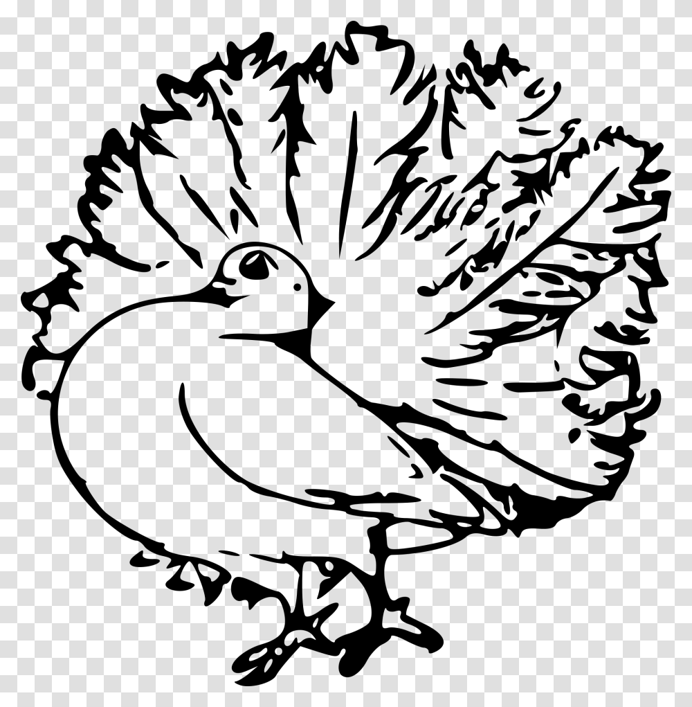 Free Pigeon Outline Clipart Clipart And Vector Image Feather Animal Black And White, Gray, World Of Warcraft Transparent Png