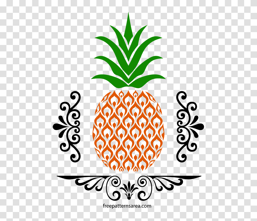 Free Pineapple Stencil Art And Vector Laser, Plant, Logo, Trademark Transparent Png