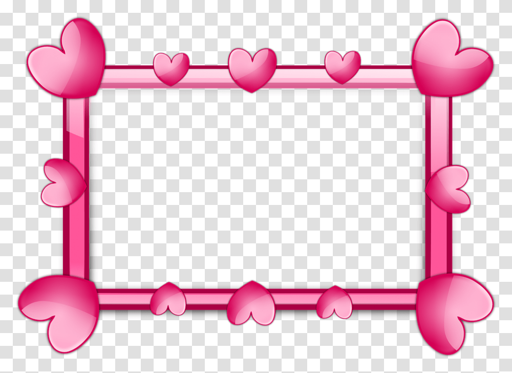 Free Pink 2 Frame Heart Frames Clipart, Rattle, Alphabet, Toy Transparent Png