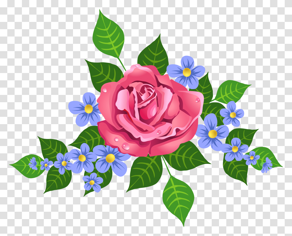 Free Pink Rose Decorative Element Images Animated Roses, Floral Design, Pattern Transparent Png