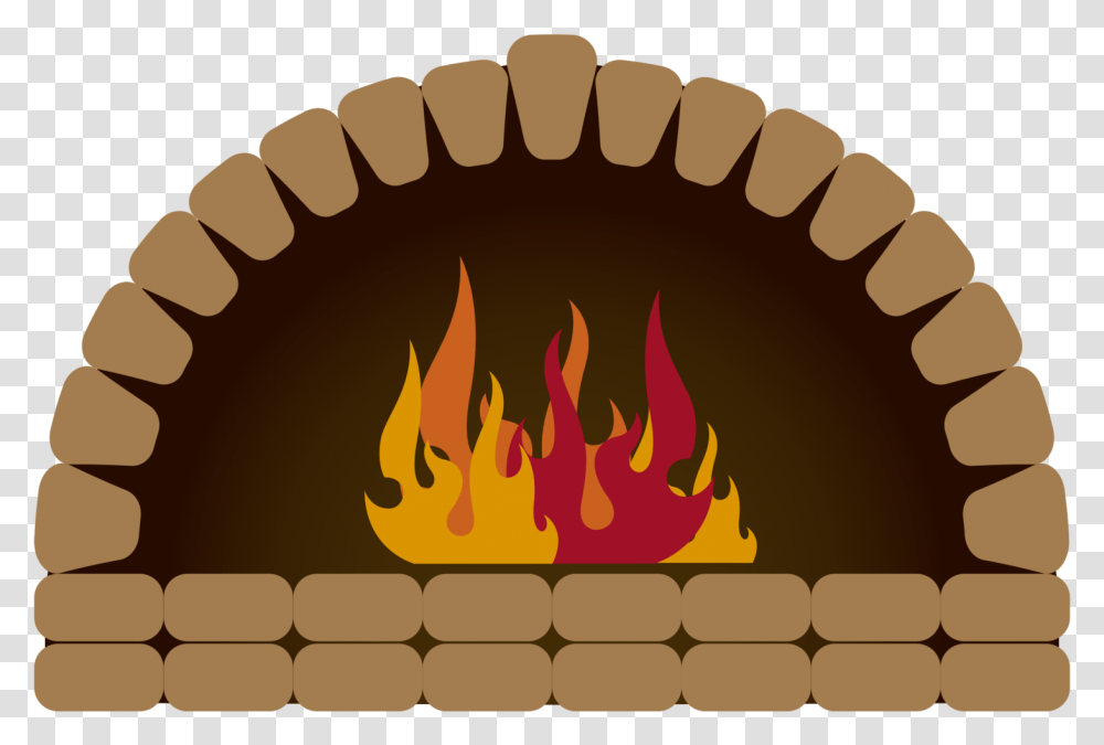 Free Pizza Oven Horizontal, Fire, Food, Fireplace, Indoors Transparent Png