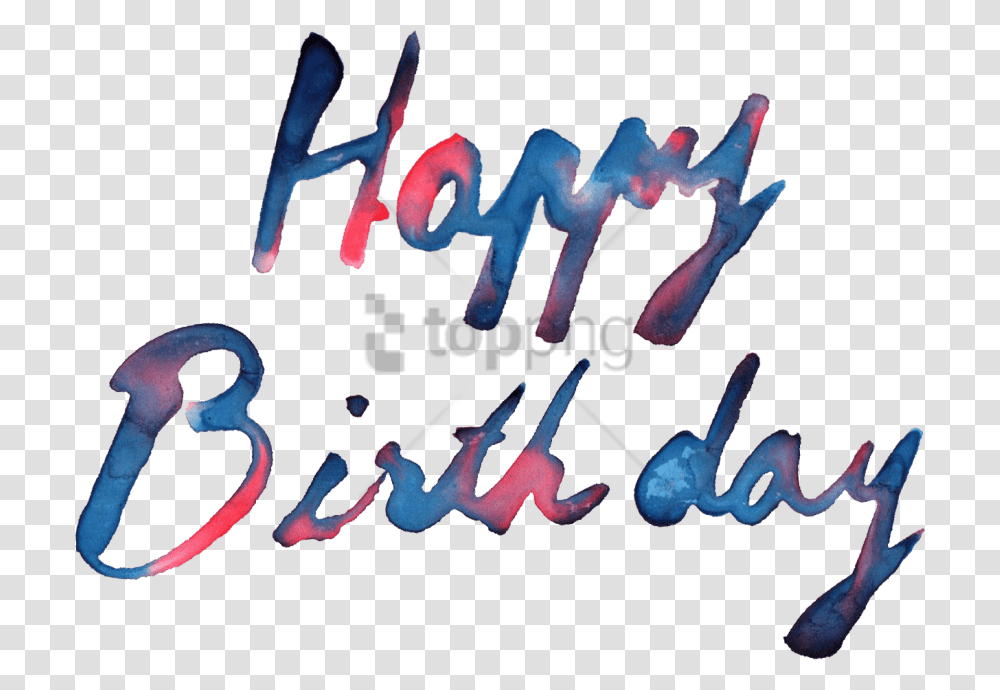 Free Pn Happy Birthday Text Hd Image With Happy Birthday Text Hd, Alphabet, Label Transparent Png