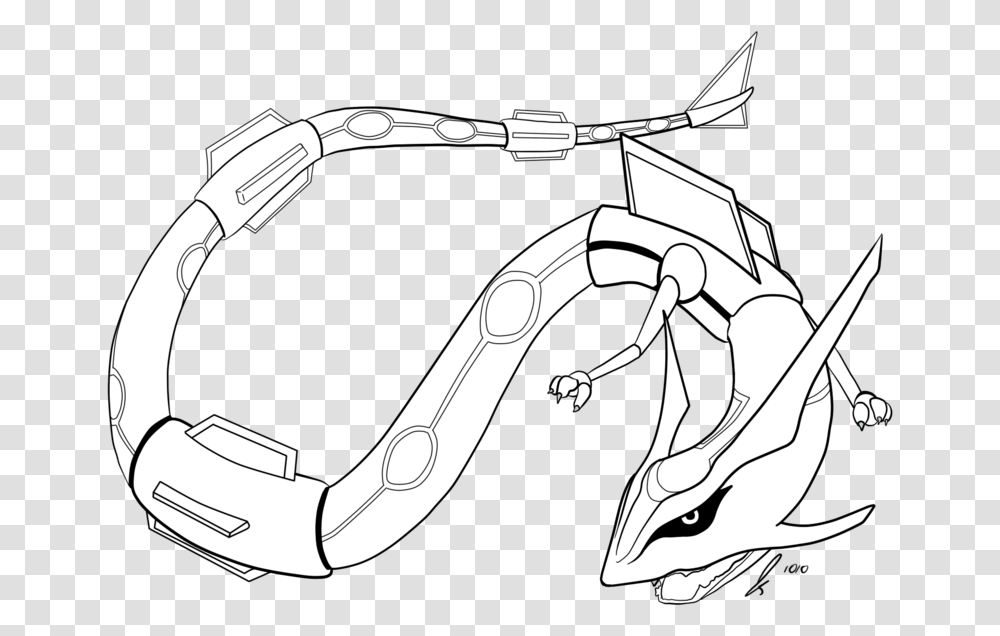 Free Pokemon Rayquaza Coloring Pages Download Clip Art Sketch, Stencil, Drawing, Doodle Transparent Png