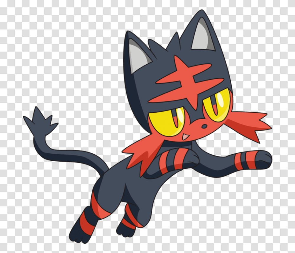 Free Pokemon Sun And Moon Book Images Sun And Moon Pokemon Litten, Angry Birds Transparent Png