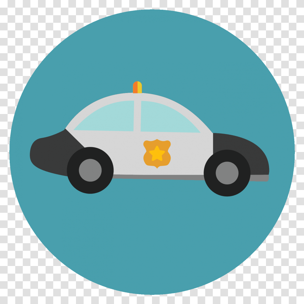 Free Police Car Icon Police Car Icon Circle, Logo, Vehicle, Transportation Transparent Png