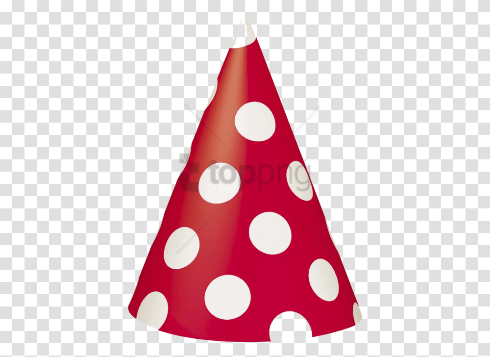 Free Polka Dot Birthday Hat Images Pink Party Hat, Apparel Transparent Png