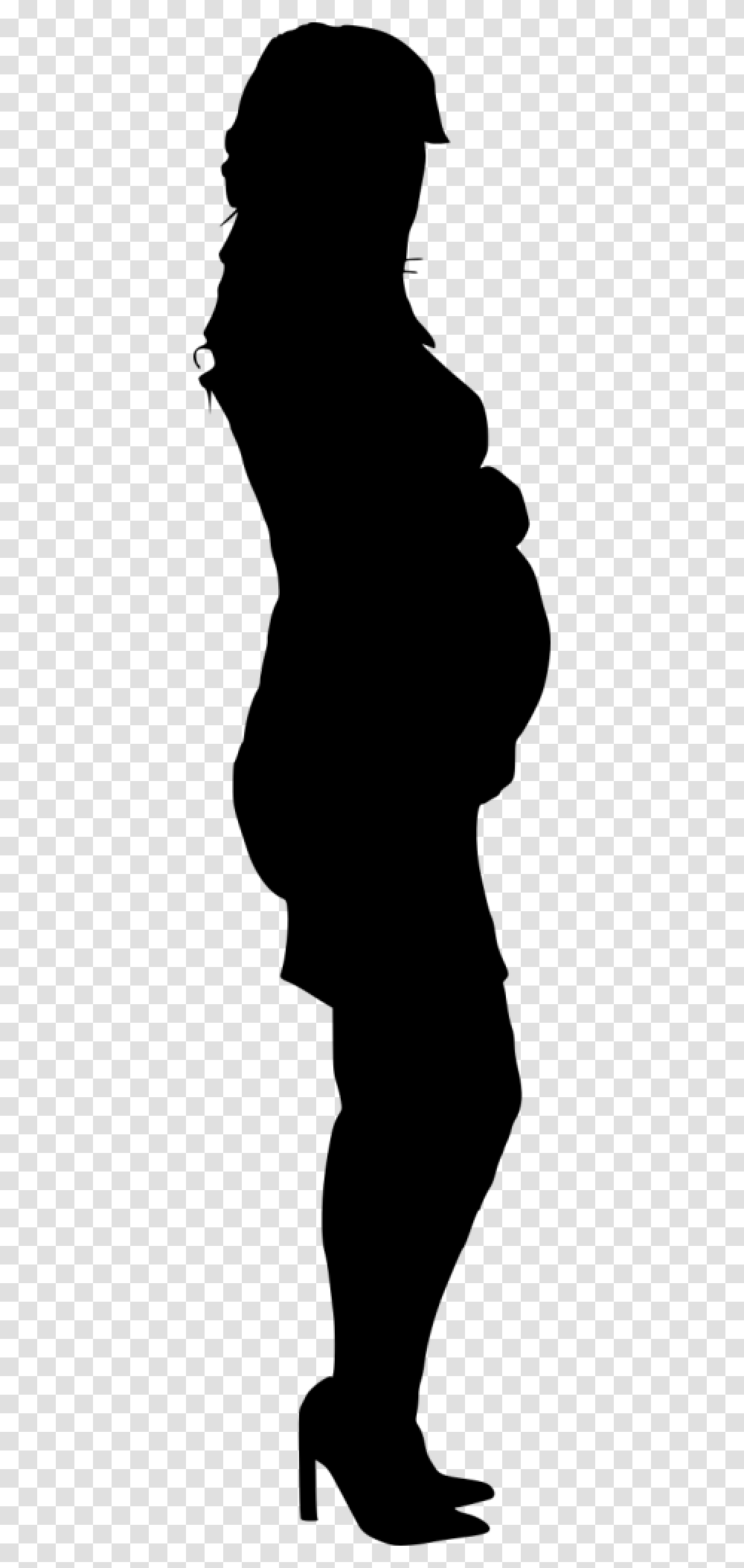 Free Pregnant Woman Silhouette Images Pregnant Woman Silhouette, Person, Sleeve, Back Transparent Png
