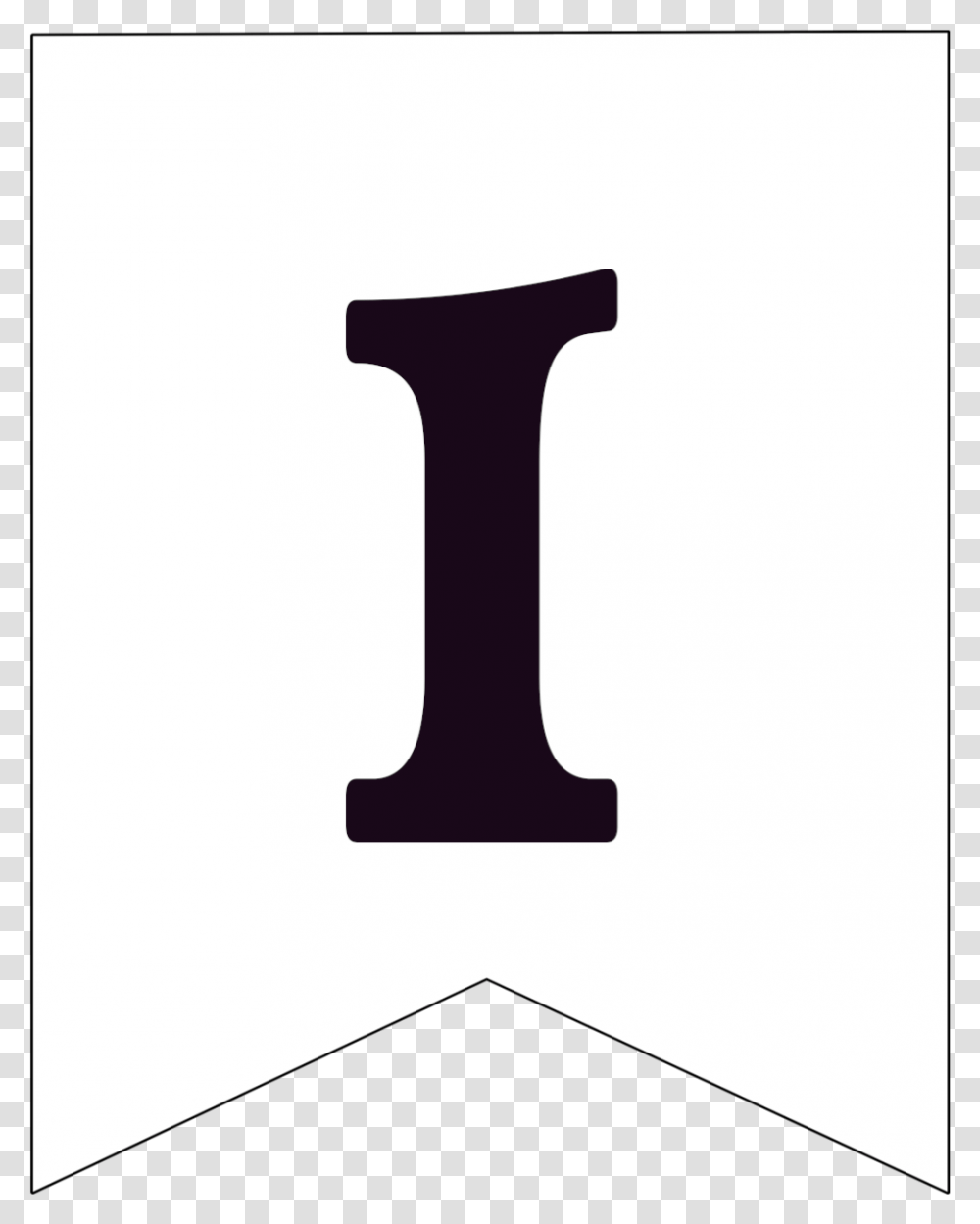 Free Printable Black And White Pennant Banner Number, Axe, Tool, Alphabet Transparent Png