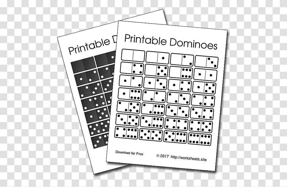 Free Printable Dominoes Pdf Black And White, Word, Computer Keyboard, Computer Hardware, Electronics Transparent Png