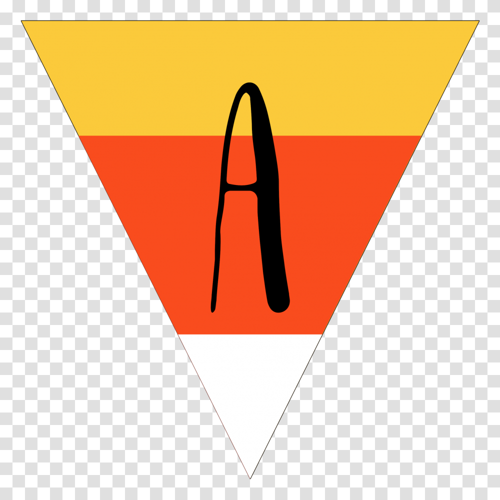 Free Printable Halloween Banner Candy Corn Letters, Label, Triangle, Cone Transparent Png