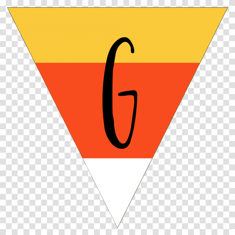 Free Printable Halloween Banner Candy Corn Letters Paper Vertical, Triangle, Cocktail, Alcohol, Beverage Transparent Png